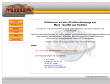 Tablet Screenshot of mauk-technik.de